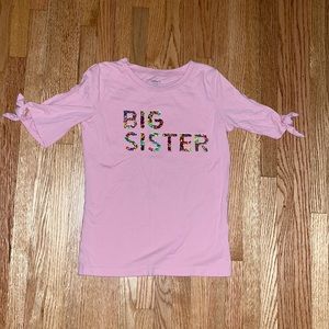 Girls Big sister shirt